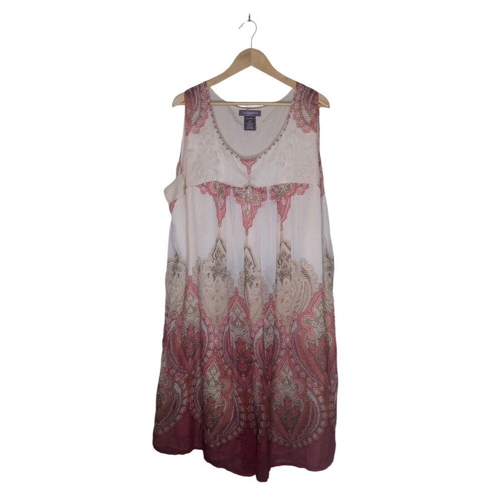 Taillissime Laredoute Creation Paisley Printed Women's Size 24W Dress